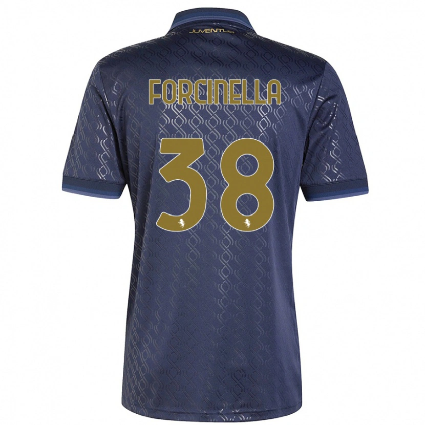 DanxenキッズCamilla Forcinella#38ネイビーブルーサードユニフォームシャツ2024/25ジャージーユニフォーム