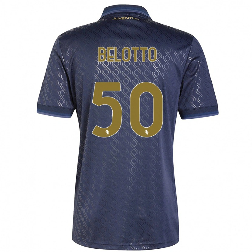 DanxenキッズSoledad Belotto#50ネイビーブルーサードユニフォームシャツ2024/25ジャージーユニフォーム