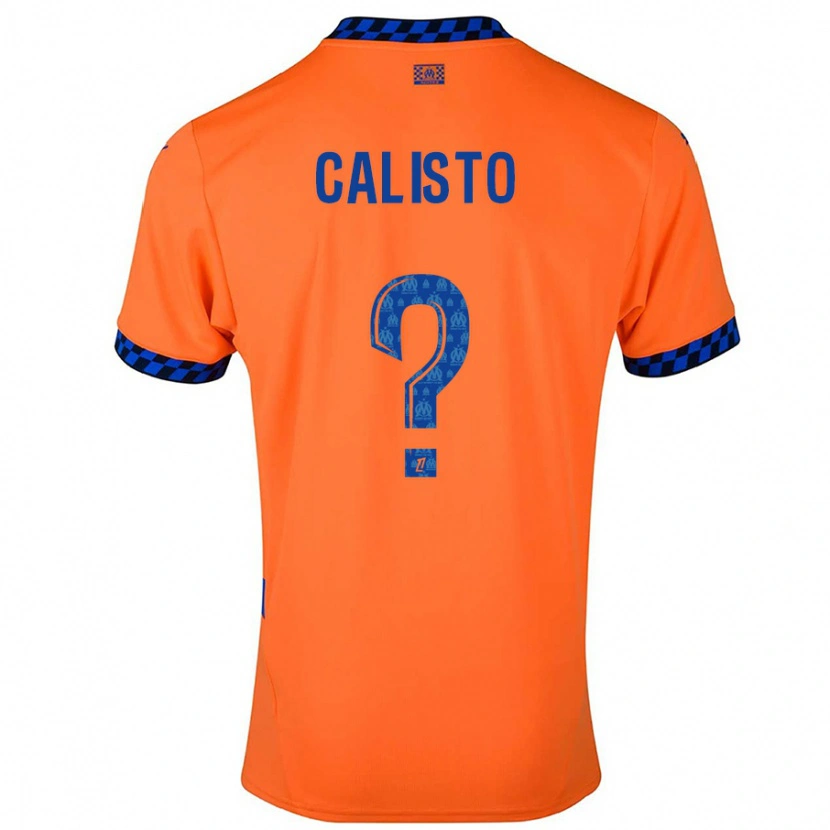DanxenキッズGianni Calisto#0オレンジ ダークブルーサードユニフォームシャツ2024/25ジャージーユニフォーム
