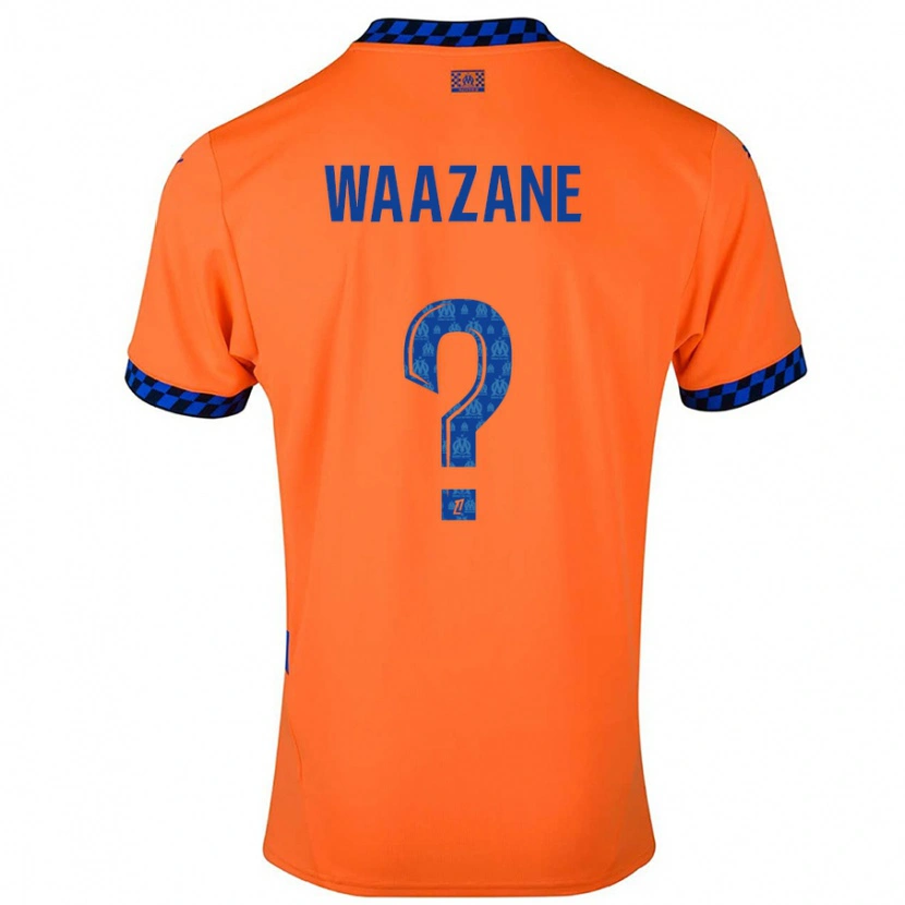 DanxenキッズJassim Waazane#0オレンジ ダークブルーサードユニフォームシャツ2024/25ジャージーユニフォーム
