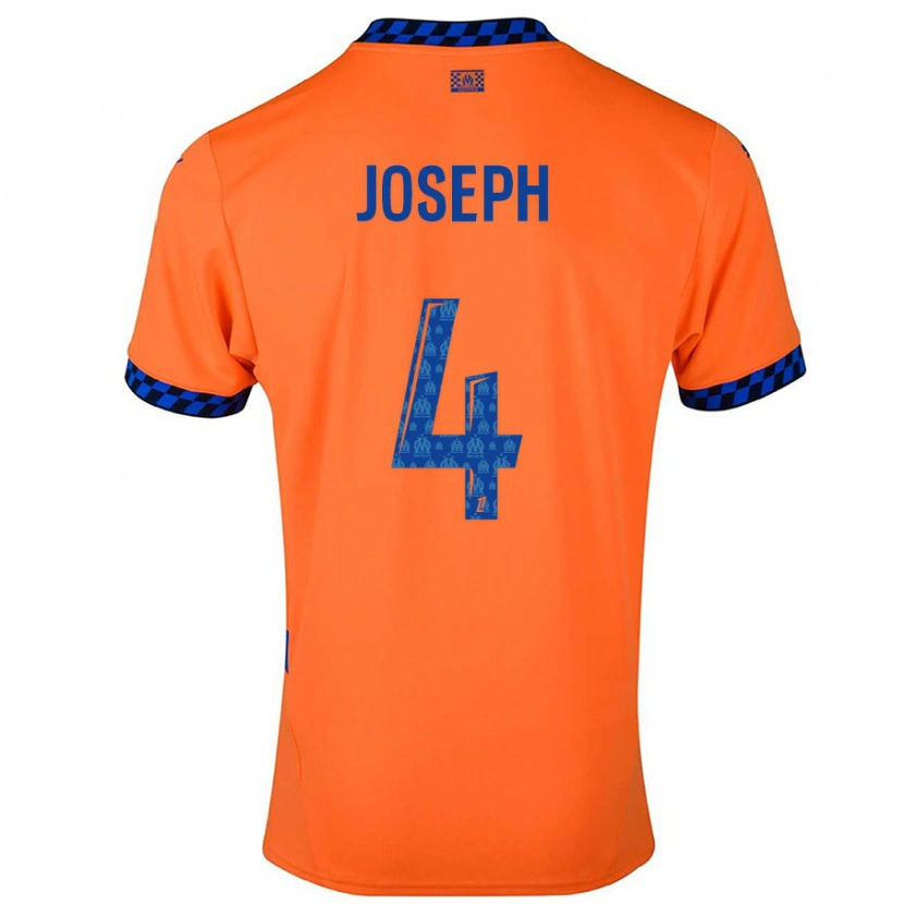DanxenキッズTabita Joseph#4オレンジ ダークブルーサードユニフォームシャツ2024/25ジャージーユニフォーム