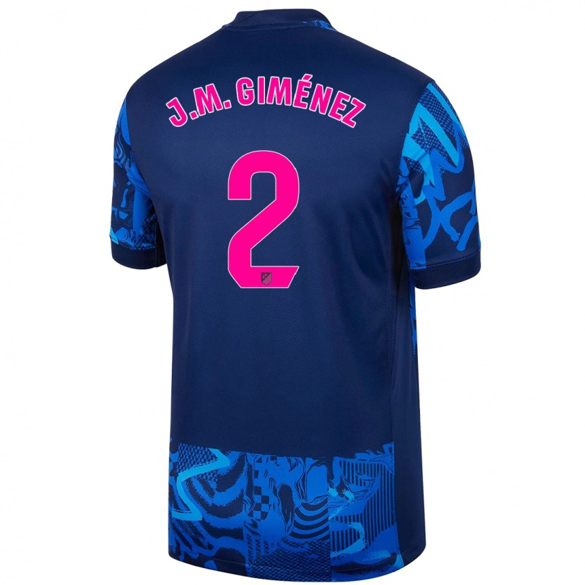Danxenキッズホセ・マリア・ヒメネス#2ロイヤルブルーサードユニフォームシャツ2024/25ジャージーユニフォーム