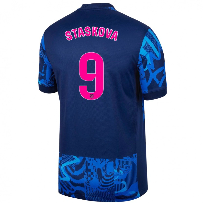Danxenキッズアンドレア・スタスコワ#9ロイヤルブルーサードユニフォームシャツ2024/25ジャージーユニフォーム