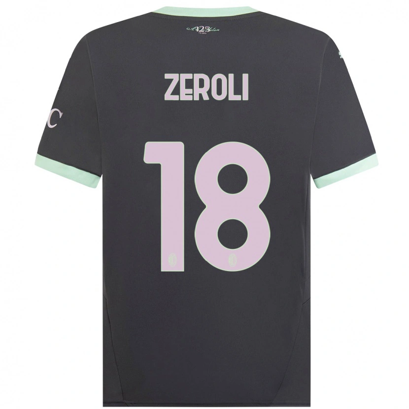 Danxenキッズケヴィン・ゼロリ#18グレーサードユニフォームシャツ2024/25ジャージーユニフォーム