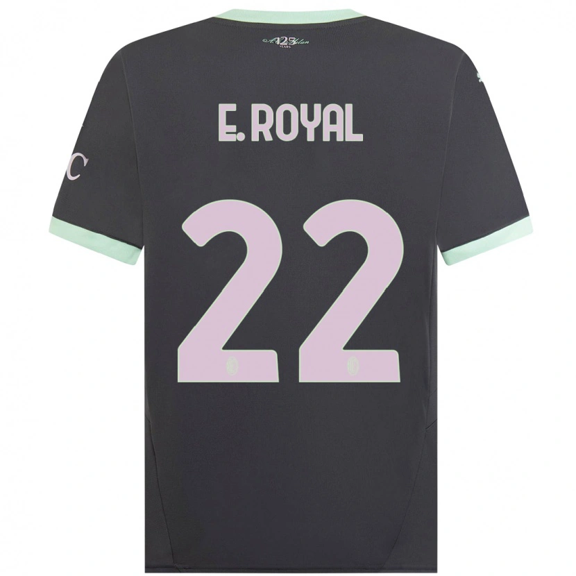 Danxenキッズエメルソン・ロイヤル#22グレーサードユニフォームシャツ2024/25ジャージーユニフォーム