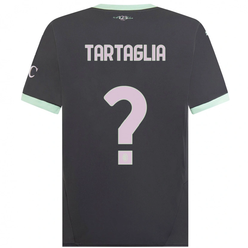 DanxenキッズEdoardo Tartaglia#0グレーサードユニフォームシャツ2024/25ジャージーユニフォーム