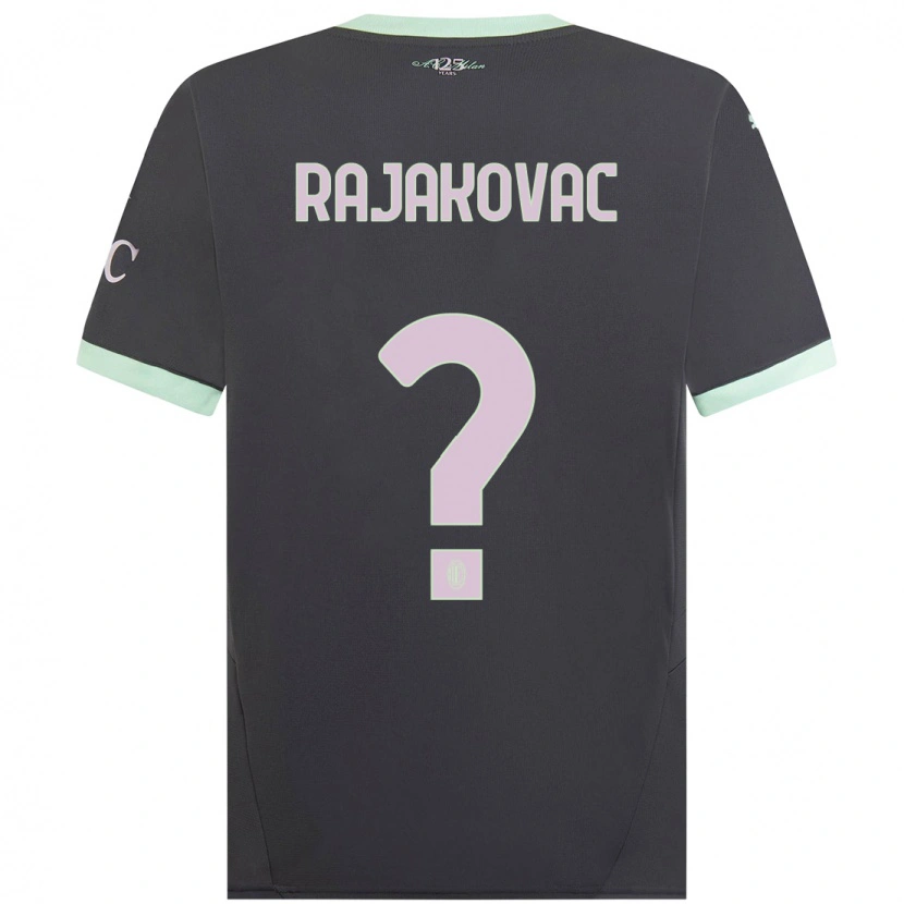 DanxenキッズMihajlo Rajakovac#0グレーサードユニフォームシャツ2024/25ジャージーユニフォーム