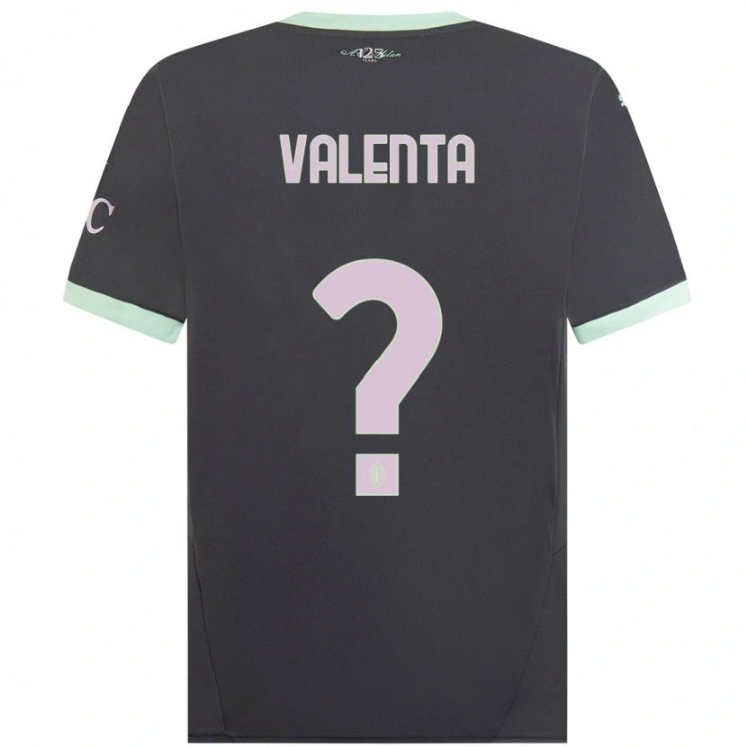 DanxenキッズTommaso Valenta#0グレーサードユニフォームシャツ2024/25ジャージーユニフォーム