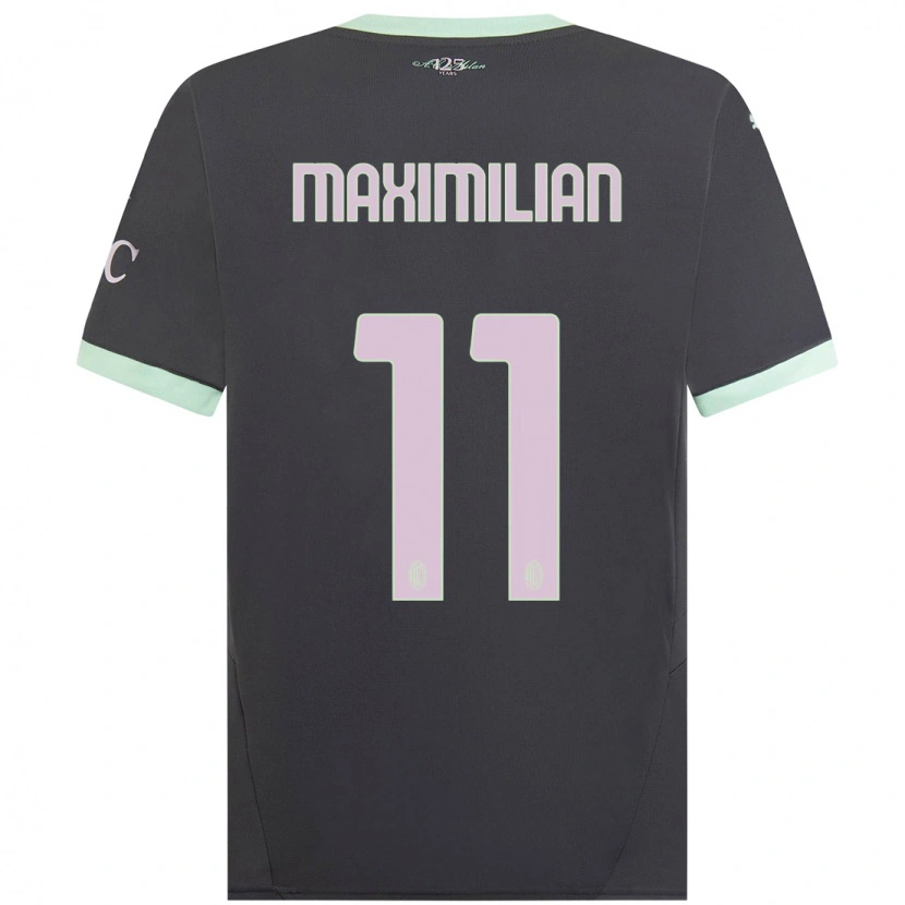Danxenキッズマキシミリアン・イブラヒモビッチ#11グレーサードユニフォームシャツ2024/25ジャージーユニフォーム