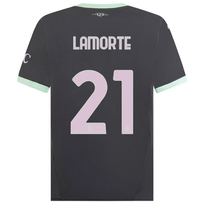 Danxenキッズアレッサンドロ・ラモルテ#21グレーサードユニフォームシャツ2024/25ジャージーユニフォーム