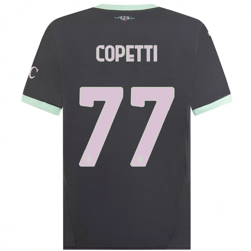 DanxenキッズMatilde Copetti#77グレーサードユニフォームシャツ2024/25ジャージーユニフォーム