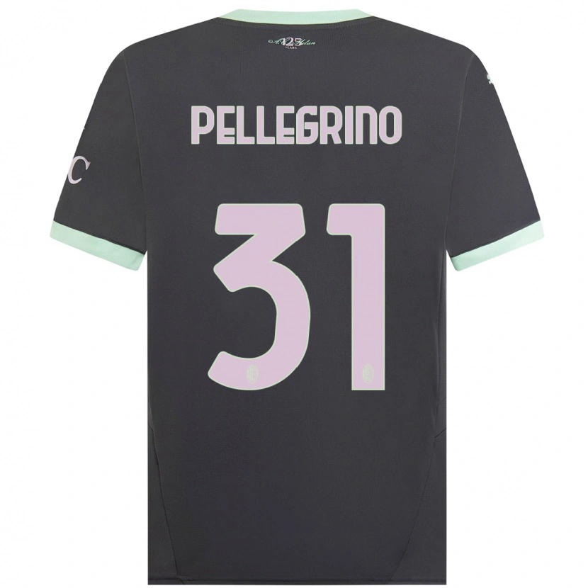 Danxenキッズマルコ・ペッレグリーノ#31グレーサードユニフォームシャツ2024/25ジャージーユニフォーム