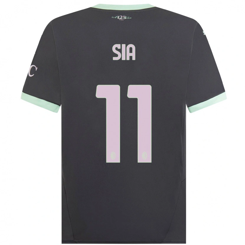 Danxenキッズディエゴ・シア#11グレーサードユニフォームシャツ2024/25ジャージーユニフォーム