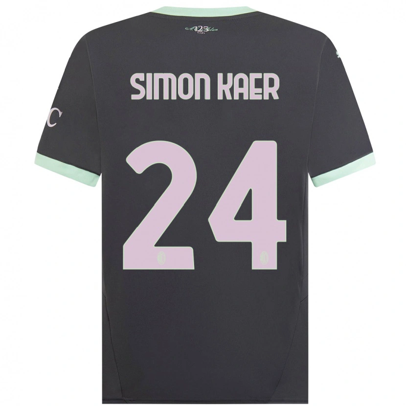 Danxenキッズシモン・ケアー#24グレーサードユニフォームシャツ2024/25ジャージーユニフォーム