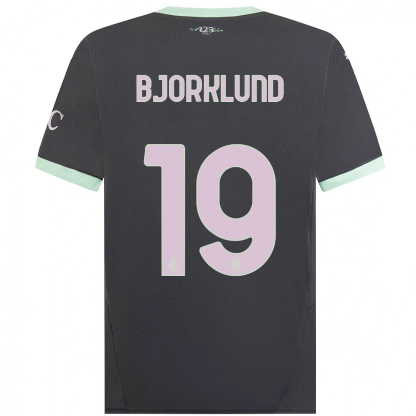 Danxenキッズルーカス・ビヨクルンド#19グレーサードユニフォームシャツ2024/25ジャージーユニフォーム