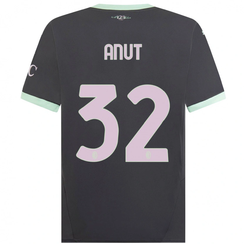 Danxenキッズニッコロアナット#32グレーサードユニフォームシャツ2024/25ジャージーユニフォーム
