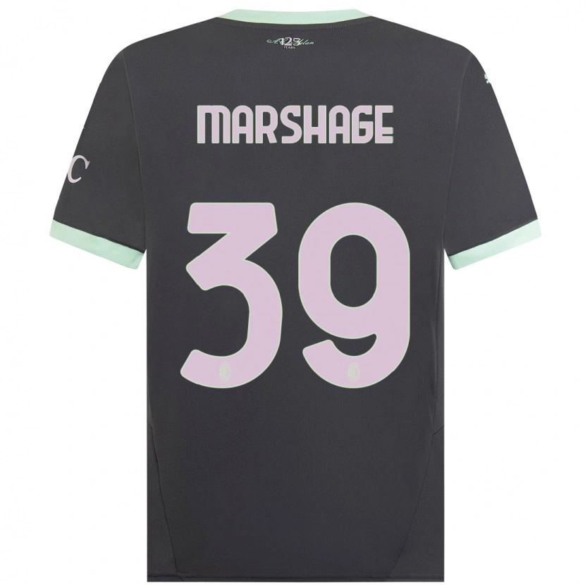 Danxenキッズウィルゴット・マーシェジ#39グレーサードユニフォームシャツ2024/25ジャージーユニフォーム