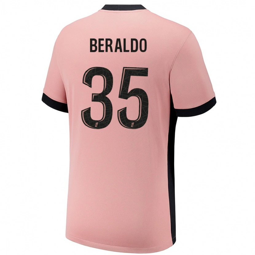 Danxenキッズルーカス・ロペス・ベラウド#35ラストピンクサードユニフォームシャツ2024/25ジャージーユニフォーム