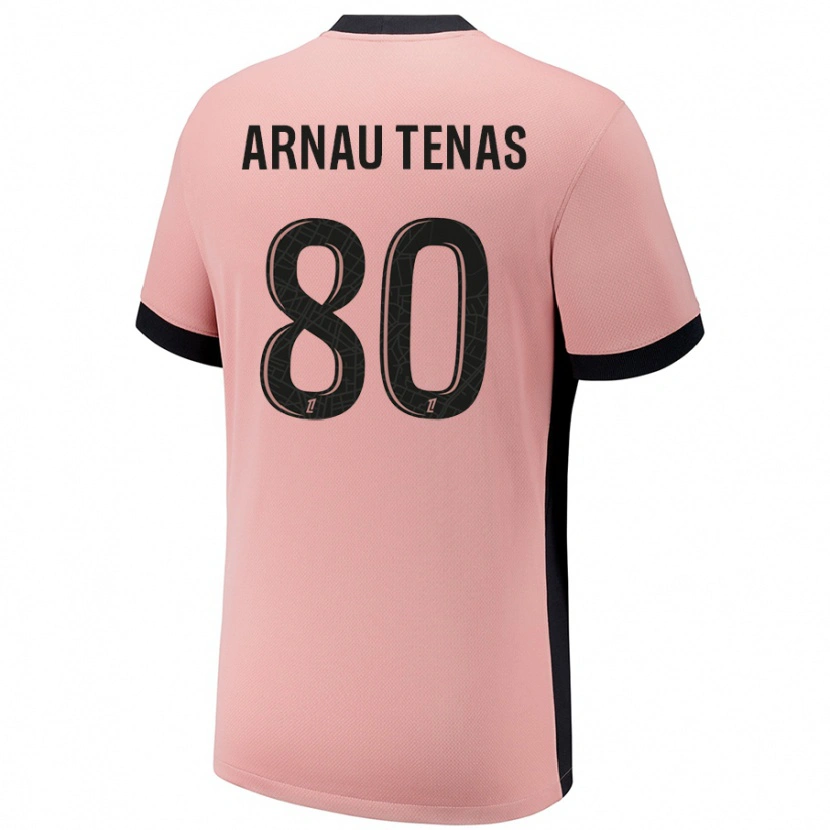 Danxenキッズアルナウ・テナス#80ラストピンクサードユニフォームシャツ2024/25ジャージーユニフォーム