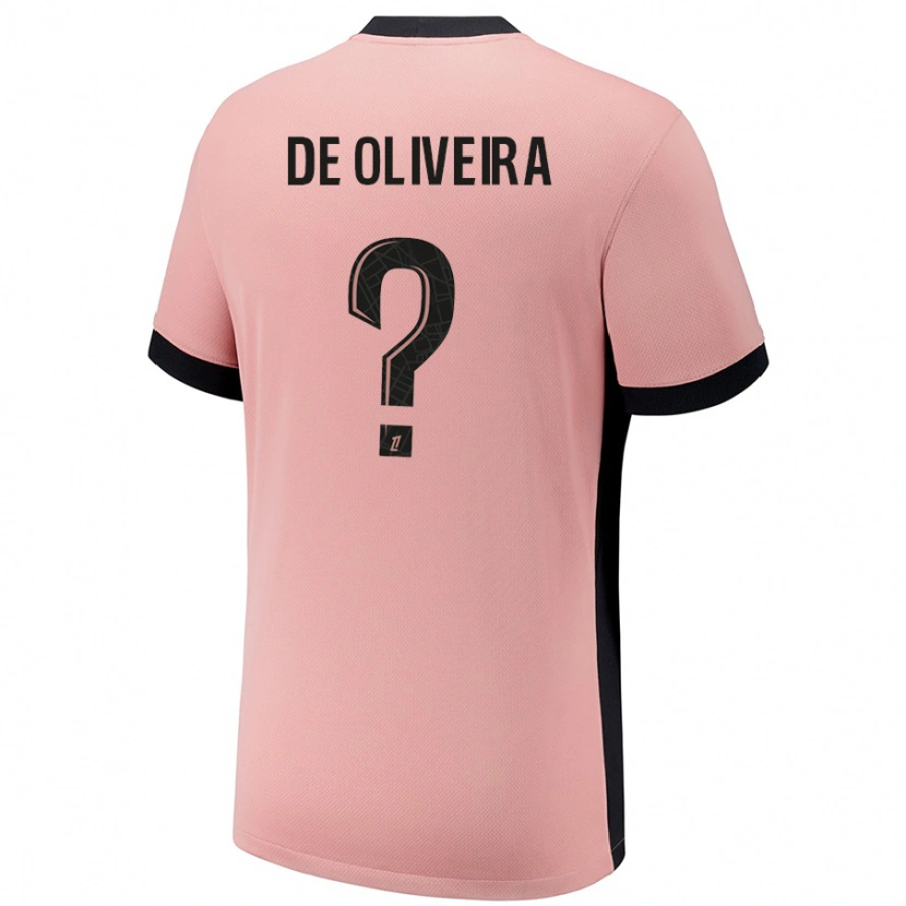 DanxenキッズMathieu De Oliveira#0ラストピンクサードユニフォームシャツ2024/25ジャージーユニフォーム