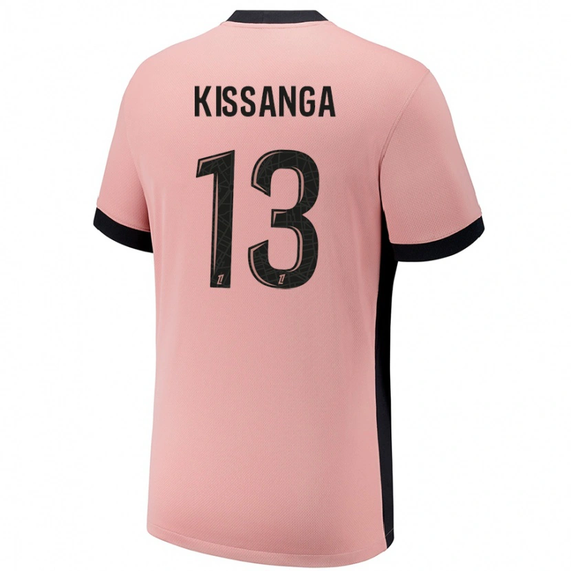 DanxenキッズHugo Kissanga#13ラストピンクサードユニフォームシャツ2024/25ジャージーユニフォーム