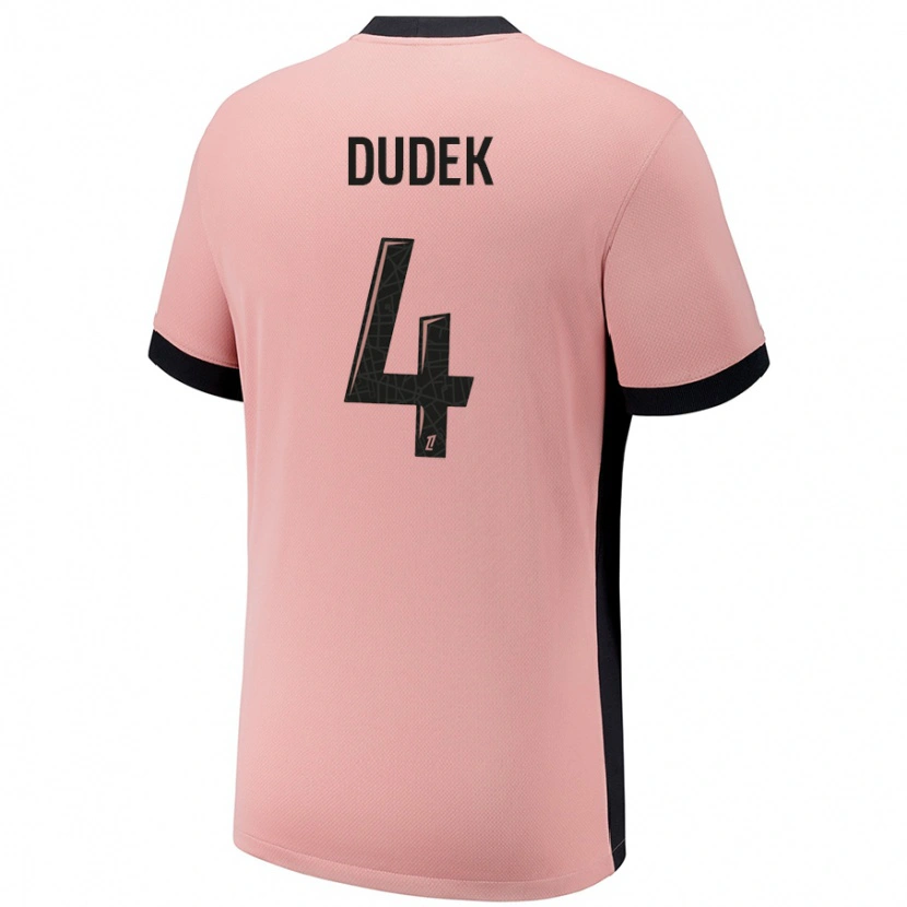 Danxenキッズパウリナ・ドゥデク#4ラストピンクサードユニフォームシャツ2024/25ジャージーユニフォーム