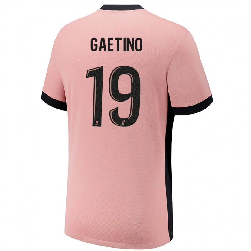 DanxenキッズEva Gaetino#19ラストピンクサードユニフォームシャツ2024/25ジャージーユニフォーム
