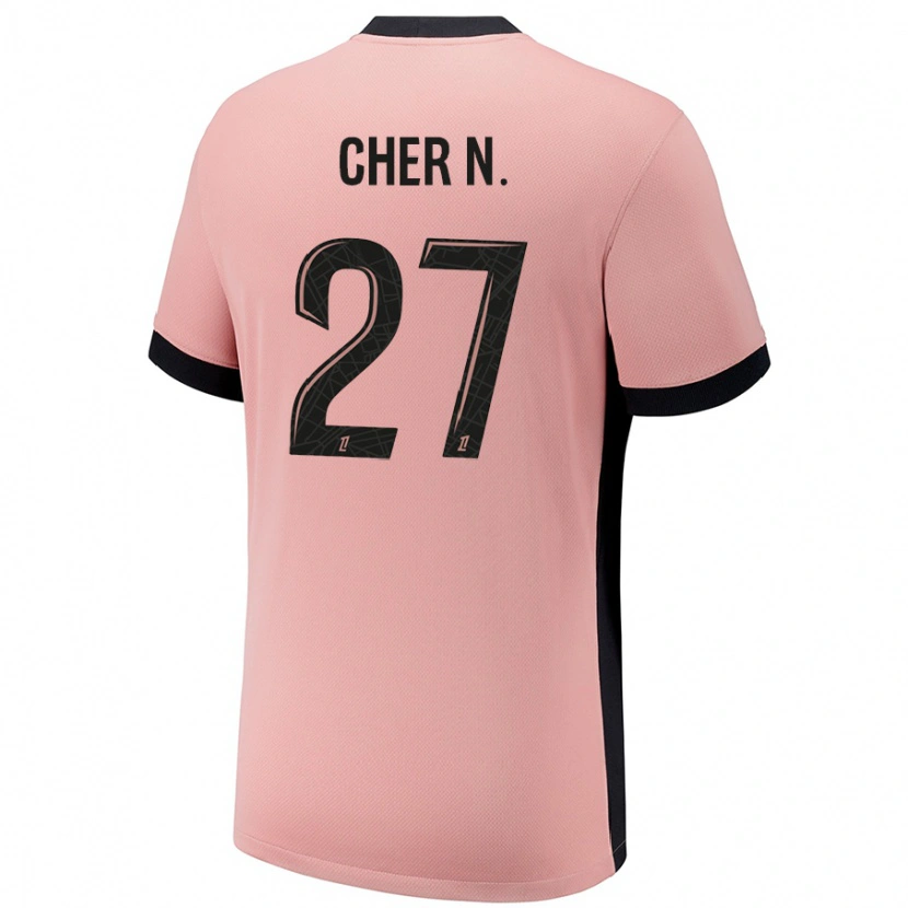 Danxenキッズシェール・エンドゥール#27ラストピンクサードユニフォームシャツ2024/25ジャージーユニフォーム
