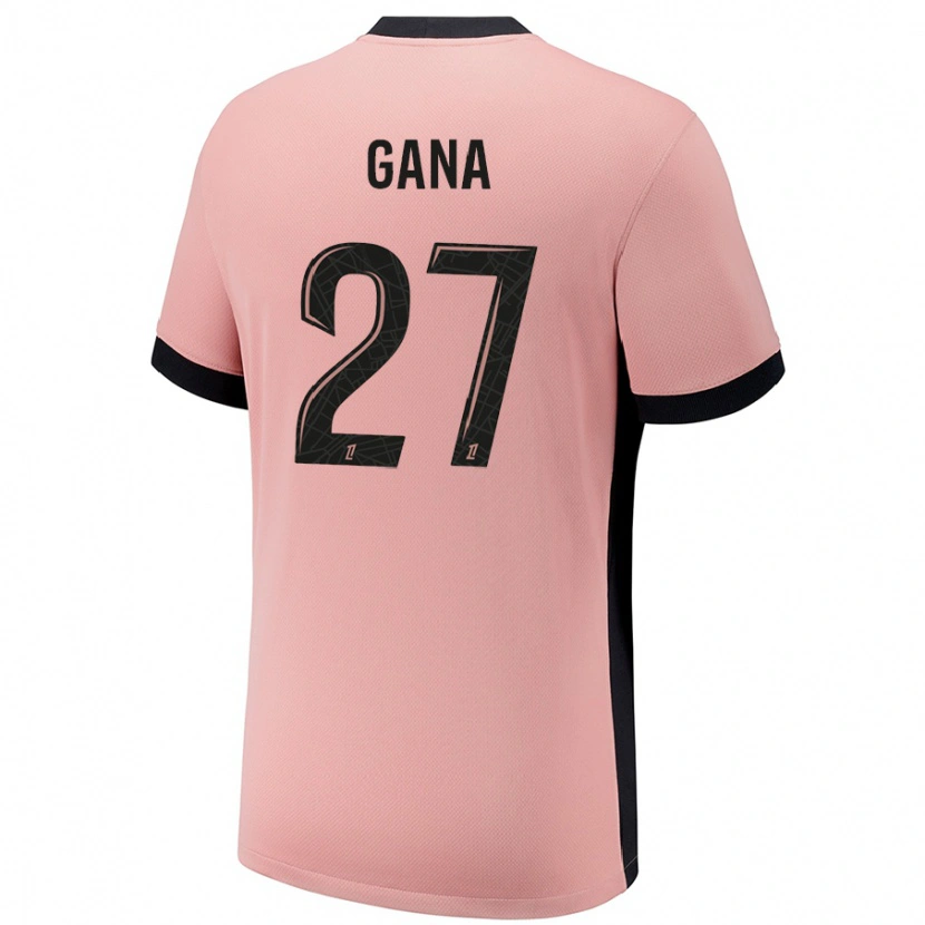 Danxenキッズイドリッサ・ゲイェ#27ラストピンクサードユニフォームシャツ2024/25ジャージーユニフォーム