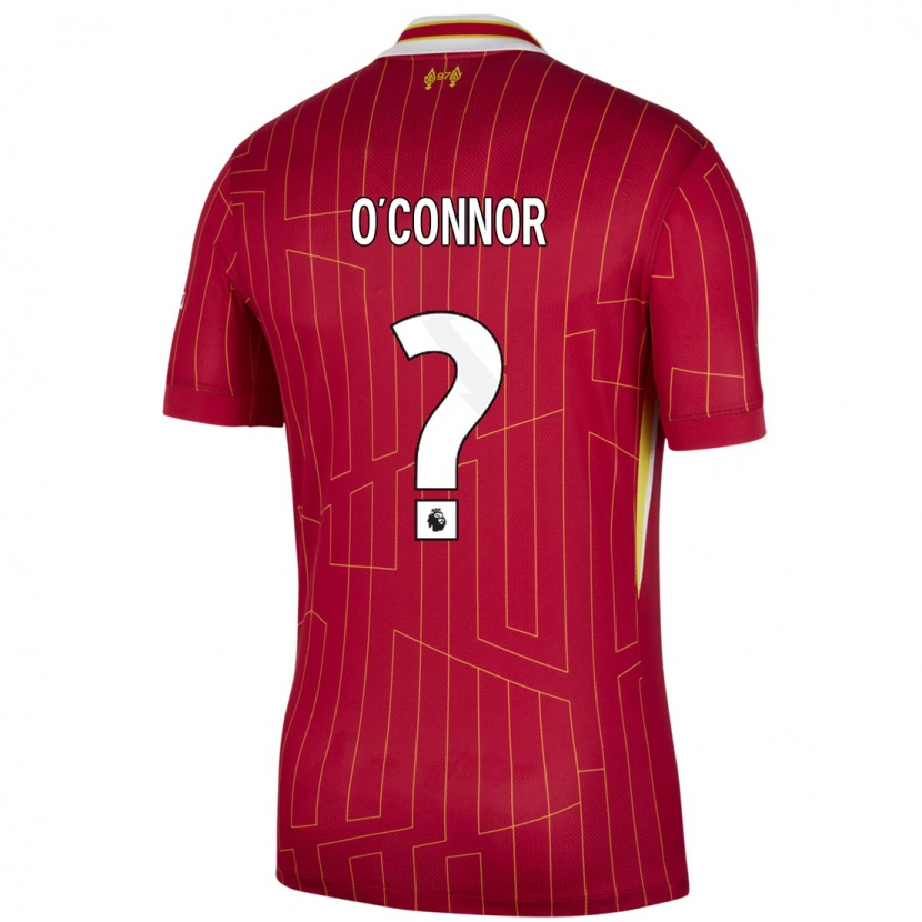 DanxenメンズOllie O'connor#0赤 黄 白ホームシャツ2024/25ジャージーユニフォーム