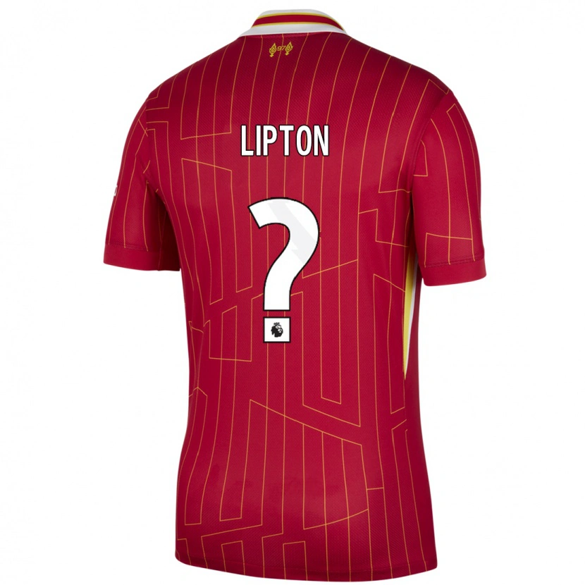 DanxenメンズJoe Lipton#0赤 黄 白ホームシャツ2024/25ジャージーユニフォーム