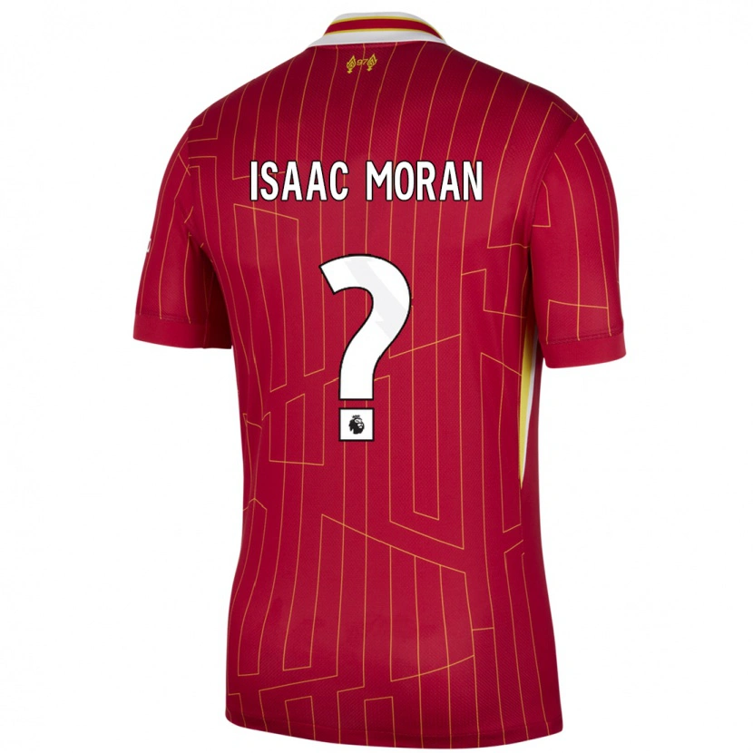 DanxenメンズIsaac Moran#0赤 黄 白ホームシャツ2024/25ジャージーユニフォーム