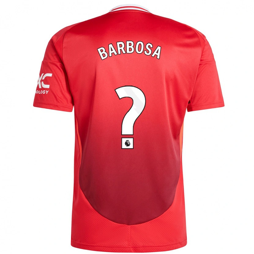 DanxenメンズNeithan Barbosa#0明るい赤ホームシャツ2024/25ジャージーユニフォーム