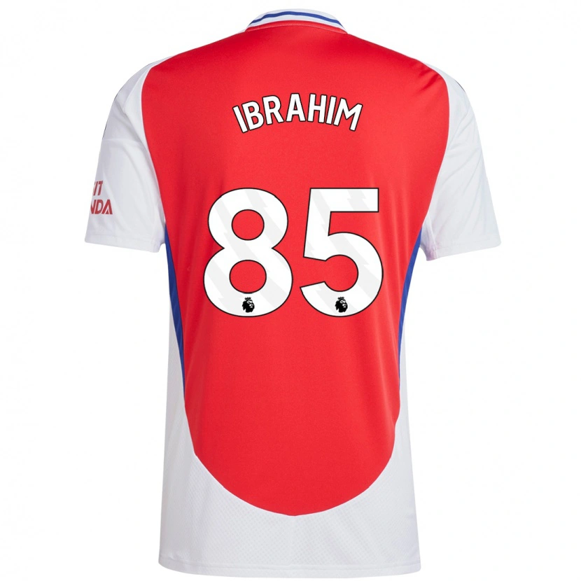 DanxenメンズIfe Ibrahim#85赤 白ホームシャツ2024/25ジャージーユニフォーム