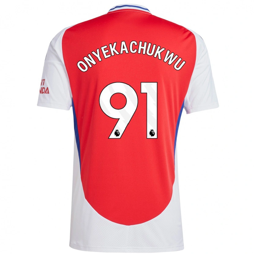 DanxenメンズSamuel Onyekachukwu#91赤 白ホームシャツ2024/25ジャージーユニフォーム