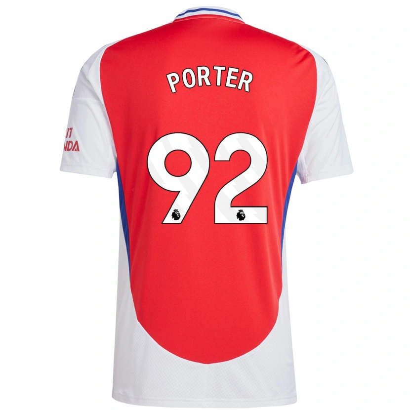 DanxenメンズJack Porter#92赤 白ホームシャツ2024/25ジャージーユニフォーム