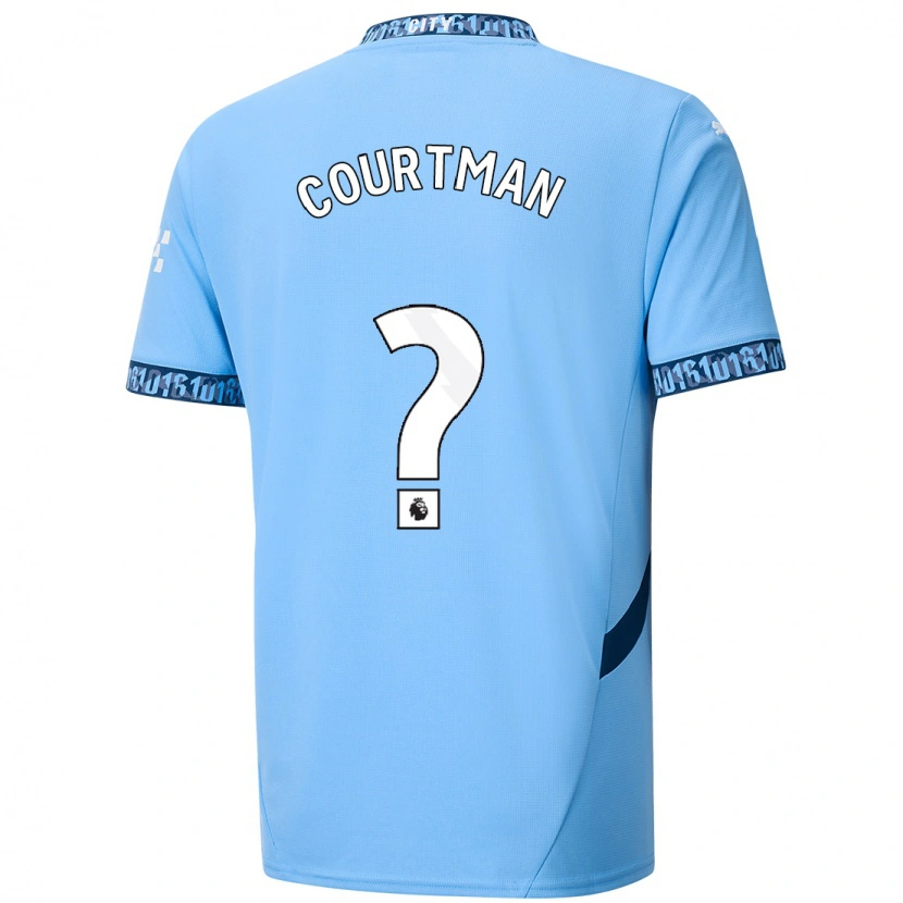 DanxenメンズCharlie Courtman#0ネイビーブルーホームシャツ2024/25ジャージーユニフォーム
