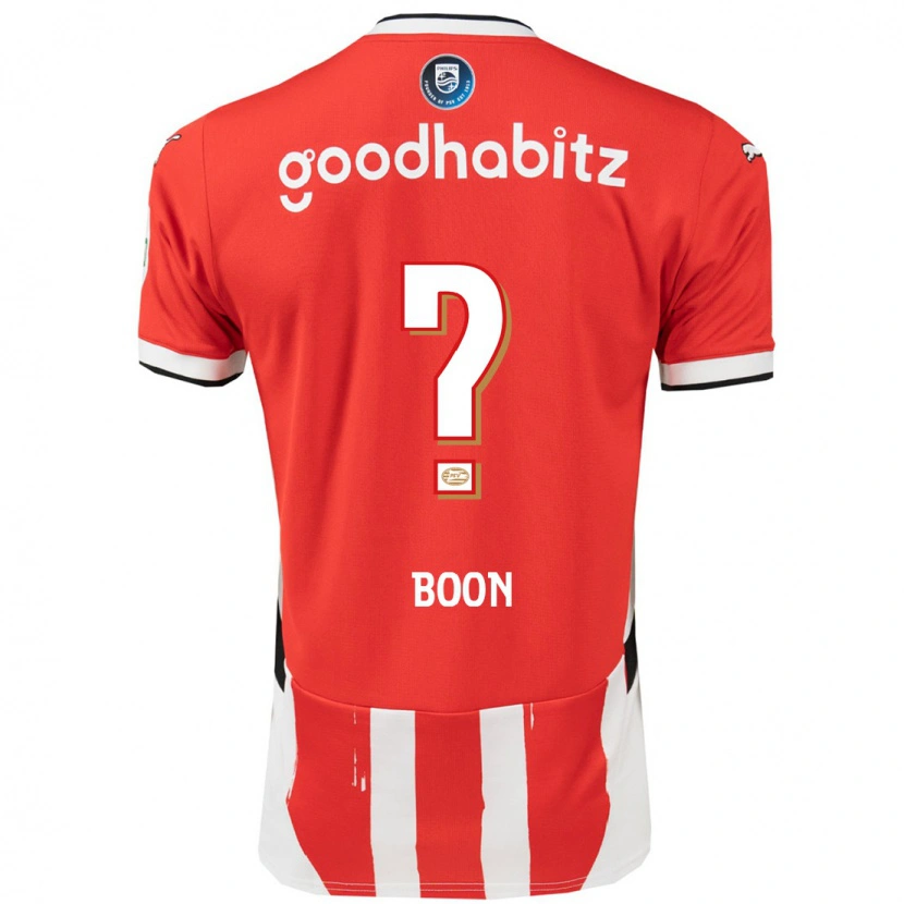 DanxenメンズRens Boon#0赤 白ホームシャツ2024/25ジャージーユニフォーム