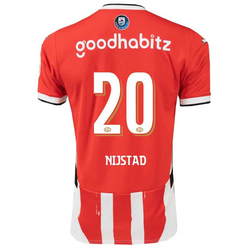 DanxenメンズNina Nijstad#20赤 白ホームシャツ2024/25ジャージーユニフォーム