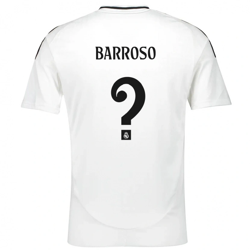 DanxenメンズJaime Barroso#0白ホームシャツ2024/25ジャージーユニフォーム