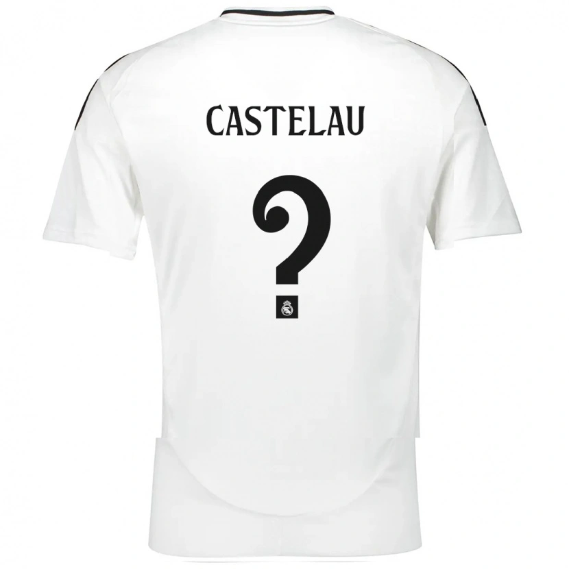 DanxenメンズAlber Castelau#0白ホームシャツ2024/25ジャージーユニフォーム