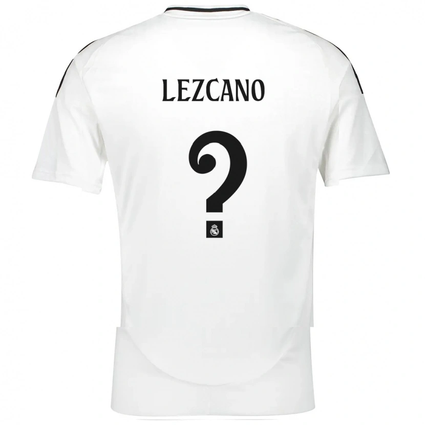 DanxenメンズÁlvaro Lezcano#0白ホームシャツ2024/25ジャージーユニフォーム