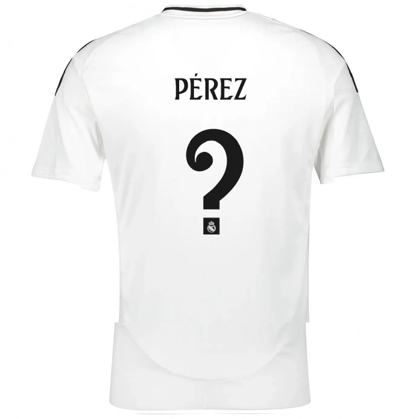 DanxenメンズAdrián Pérez#0白ホームシャツ2024/25ジャージーユニフォーム