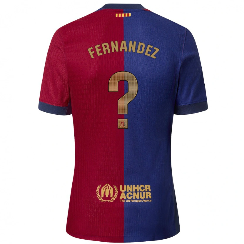 DanxenメンズPedro Fernández#0青 赤ホームシャツ2024/25ジャージーユニフォーム