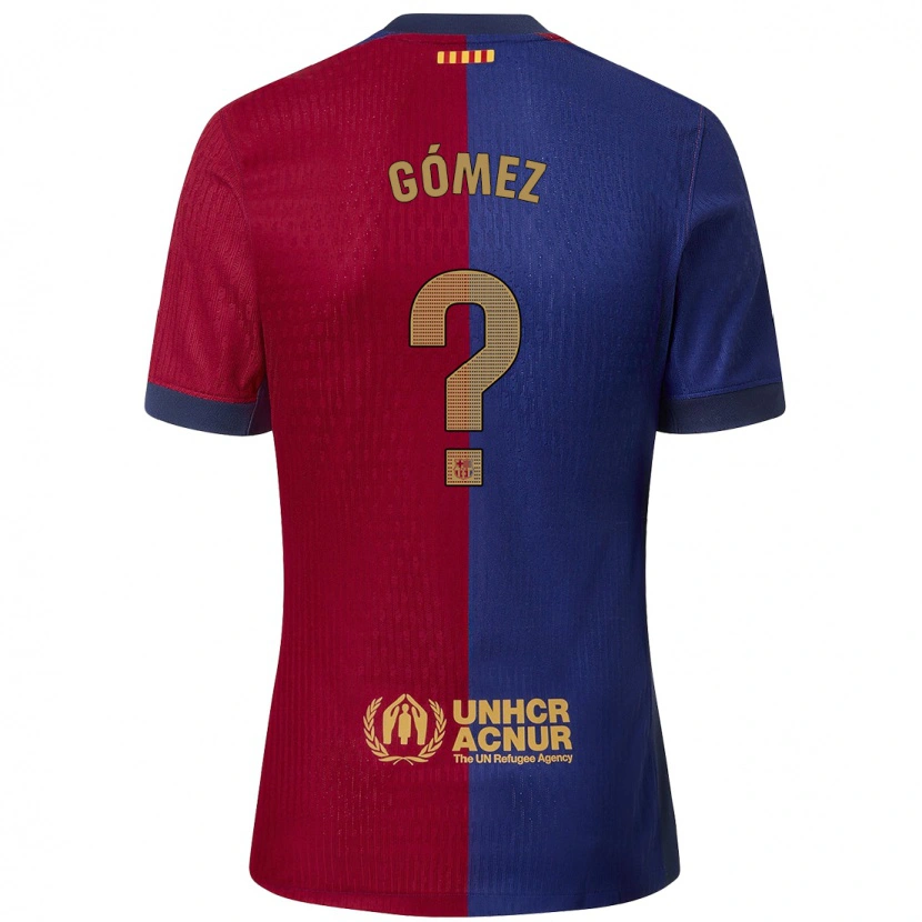 DanxenメンズÁlvaro Gómez#0青 赤ホームシャツ2024/25ジャージーユニフォーム