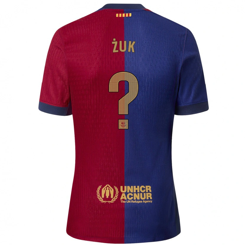 DanxenメンズMichał Żuk#0青 赤ホームシャツ2024/25ジャージーユニフォーム