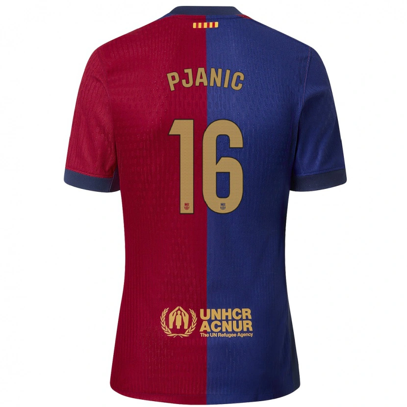 Danxenメンズミラレム・ピャニッチ#16青 赤ホームシャツ2024/25ジャージーユニフォーム