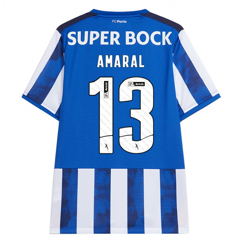 DanxenメンズFábio Amaral#13ブルーホワイトホームシャツ2024/25ジャージーユニフォーム