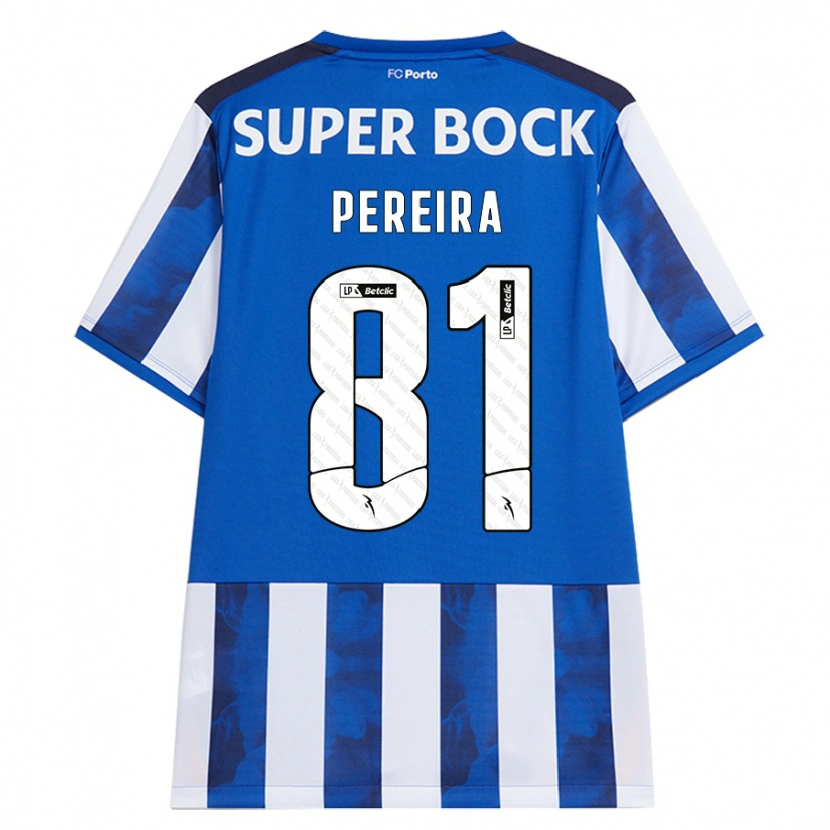 DanxenメンズMartim Pereira#81ブルーホワイトホームシャツ2024/25ジャージーユニフォーム