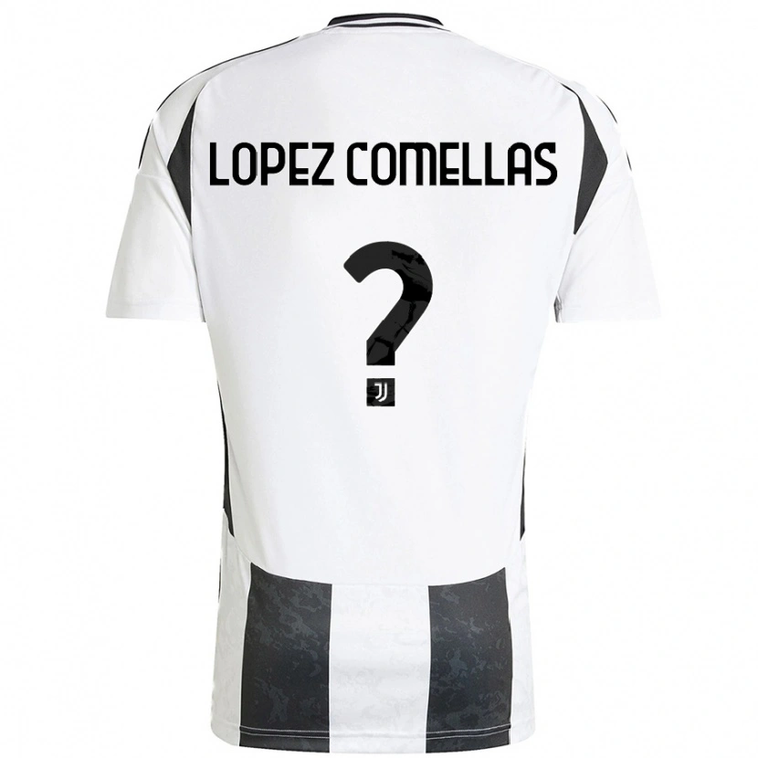 DanxenメンズIvan Lopez Comellas#0白 黒ホームシャツ2024/25ジャージーユニフォーム